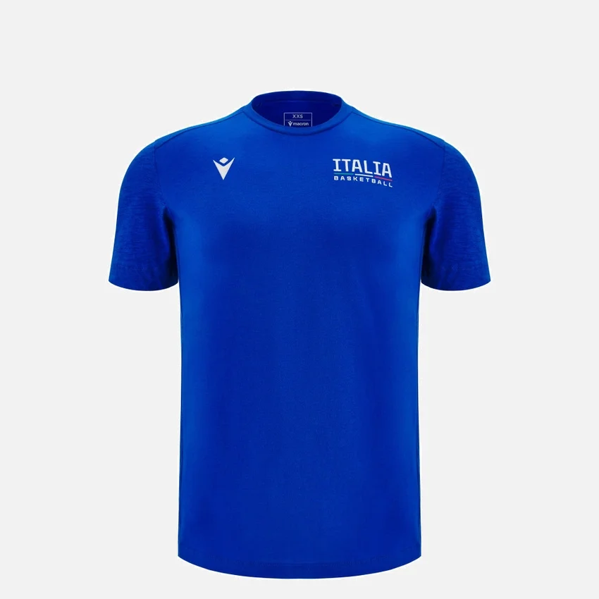 Italbasket 2025/26 katoen T-shirt voor junioren Italbasket 2025/26 katoen T-shirt voor junioren