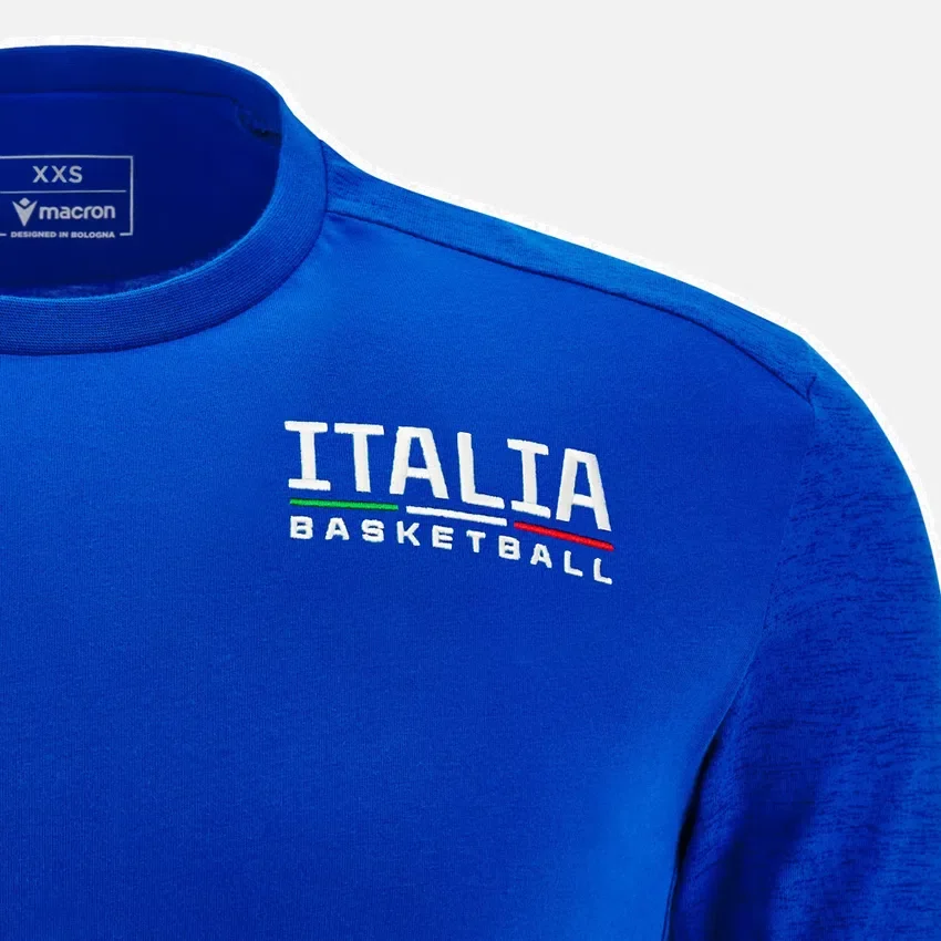 Italbasket 2025/26 katoen T-shirt voor junioren Italbasket 2025/26 katoen T-shirt voor junioren