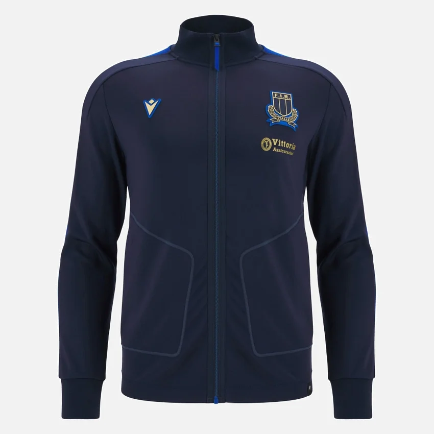 Italia Rugby 2025/26 Athleisure Anthem-jas voor volwassenen Italia Rugby 2025/26 Athleisure Anthem-jas voor volwassenen