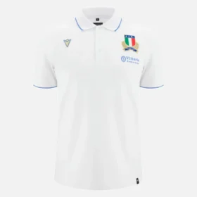 Italia Rugby 2025/26 Athleisure katoenen poloshirt voor volwassenen