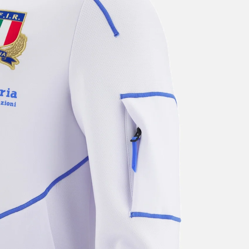 Italia Rugby 2025/26 Athleisure Sweatshirt met volledige rits voor volwassenen Italia Rugby 2025/26 Athleisure Sweatshirt met volledige rits voor volwassenen