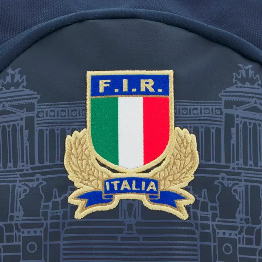 Italia Rugby 2025/26 marineblauw en goudkleurige rugzak Italia Rugby 2025/26 marineblauw en goudkleurige rugzak