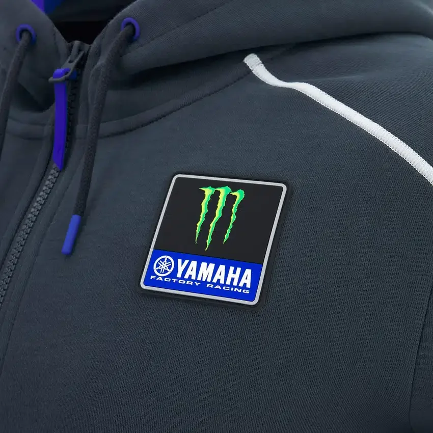 Monster Energy Yamaha MotoGP 2026 Man Travel Replica Sweatshirt met volledige rits Monster Energy Yamaha MotoGP 2026 Man Travel Replica Sweatshirt met volledige rits