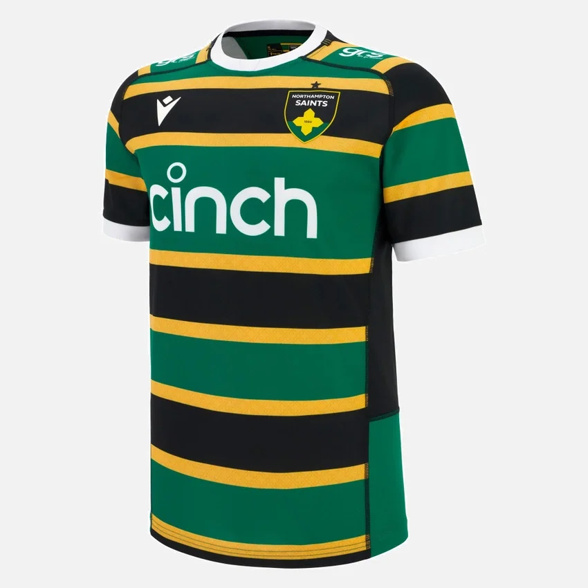 Northampton Saints 2025/26 thuisreplica-overhemd voor volwassenen Northampton Saints 2025/26 thuisreplica-overhemd voor volwassenen