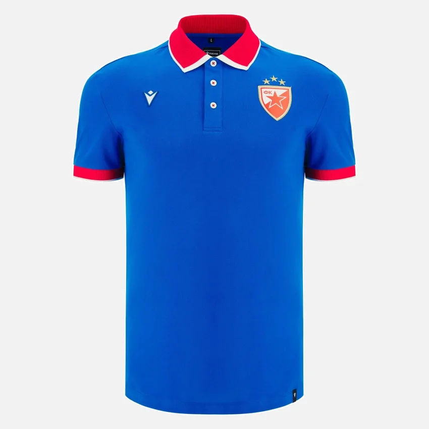 Red Star Belgrado 2025/26 katoen Poloshirt voor volwassenen Red Star Belgrado 2025/26 katoen Poloshirt voor volwassenen