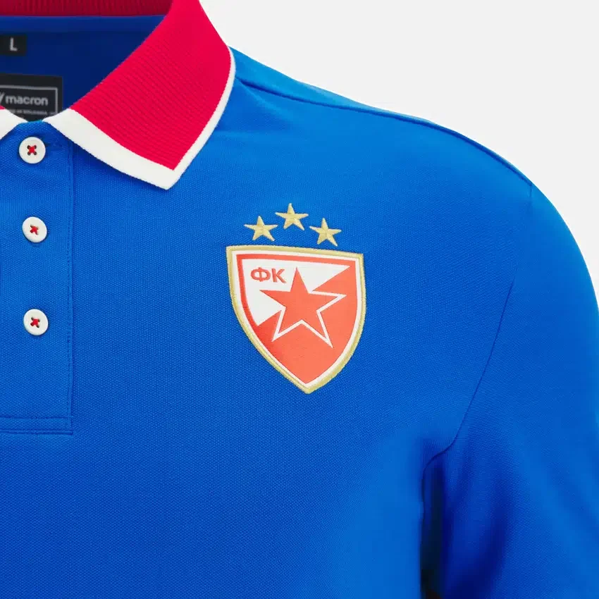 Red Star Belgrado 2025/26 katoen Poloshirt voor volwassenen Red Star Belgrado 2025/26 katoen Poloshirt voor volwassenen