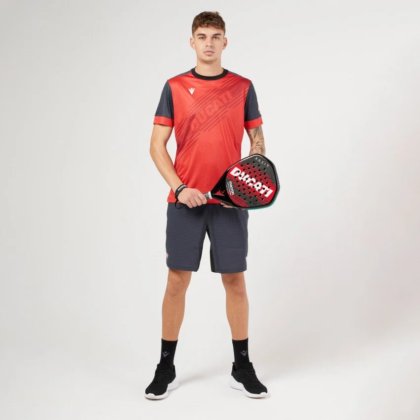 Rood padel-overhemd Macron X Ducati Rood padel-overhemd Macron X Ducati
