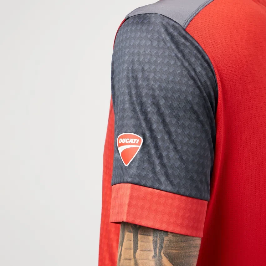 Rood padel-overhemd Macron X Ducati Rood padel-overhemd Macron X Ducati