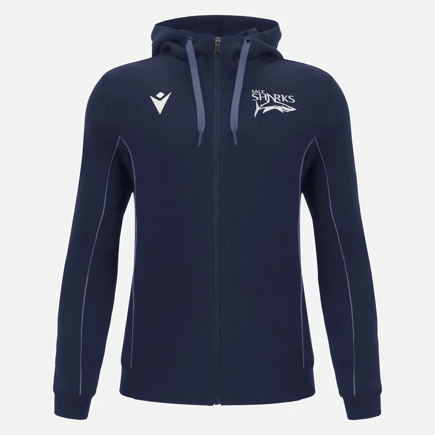 Sale Sharks 2025/26 Hoodies met volledige rits Sale Sharks 2025/26 Hoodies met volledige rits