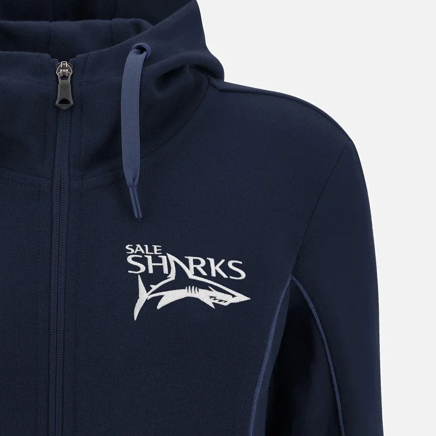 Sale Sharks 2025/26 Hoodies met volledige rits Sale Sharks 2025/26 Hoodies met volledige rits