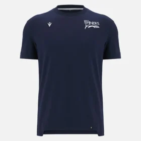 Sale Sharks 2025/26 marineblauw katoen T-shirt