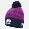 Scottish Rugby 2025/26 marineblauwe en paarse muts met pompon