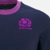 Scottish Rugby 2025/26 Navy katoenen T-shirt Scottish Rugby 2025/26 Navy katoenen T-shirt