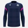 Scottish Rugby 2025/26 trainingsshirt met lange armstukken Scottish Rugby 2025/26 trainingsshirt met lange armstukken