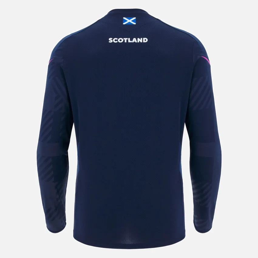 Scottish Rugby 2025/26 trainingsshirt met lange armstukken Scottish Rugby 2025/26 trainingsshirt met lange armstukken