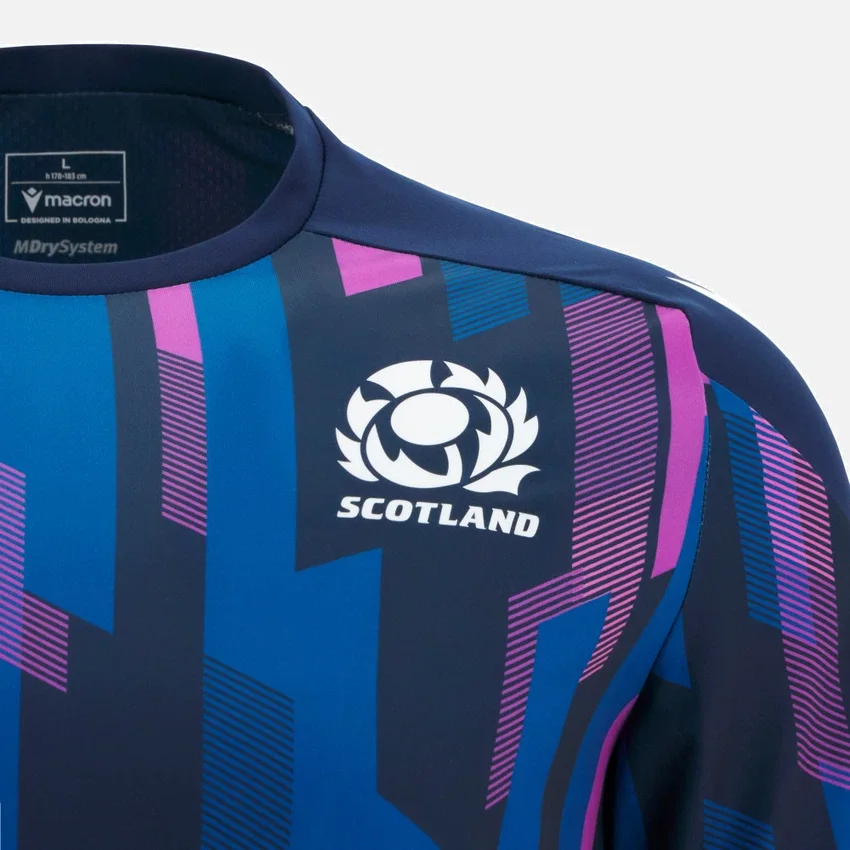 Scottish Rugby 2025/26 Warm Up Gym T-shirt Scottish Rugby 2025/26 Warm Up Gym T-shirt