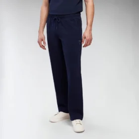 Shiny broek met wijde pijpen