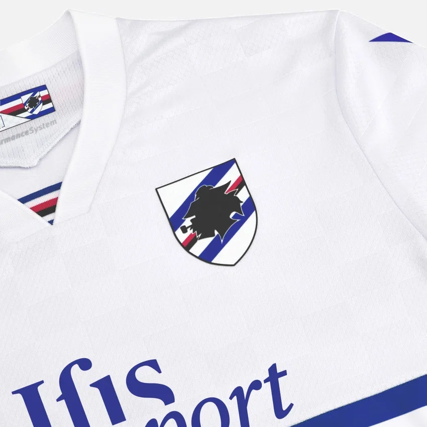 U.C. Sampdoria 2025/26 Uitwedstrijdsportshirt voor volwassenen U.C. Sampdoria 2025/26 Uitwedstrijdsportshirt voor volwassenen