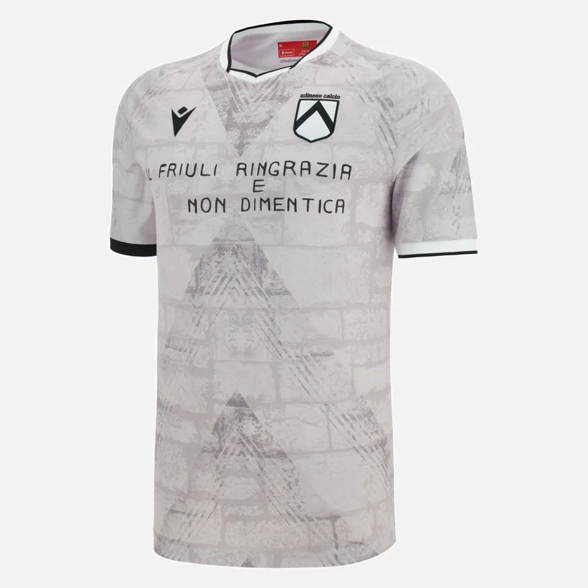 Udinese Calcio 2025/26 50-jarig jubileum aardbeving herdenkingssportshirt Udinese Calcio 2025/26 50-jarig jubileum aardbeving herdenkingssportshirt