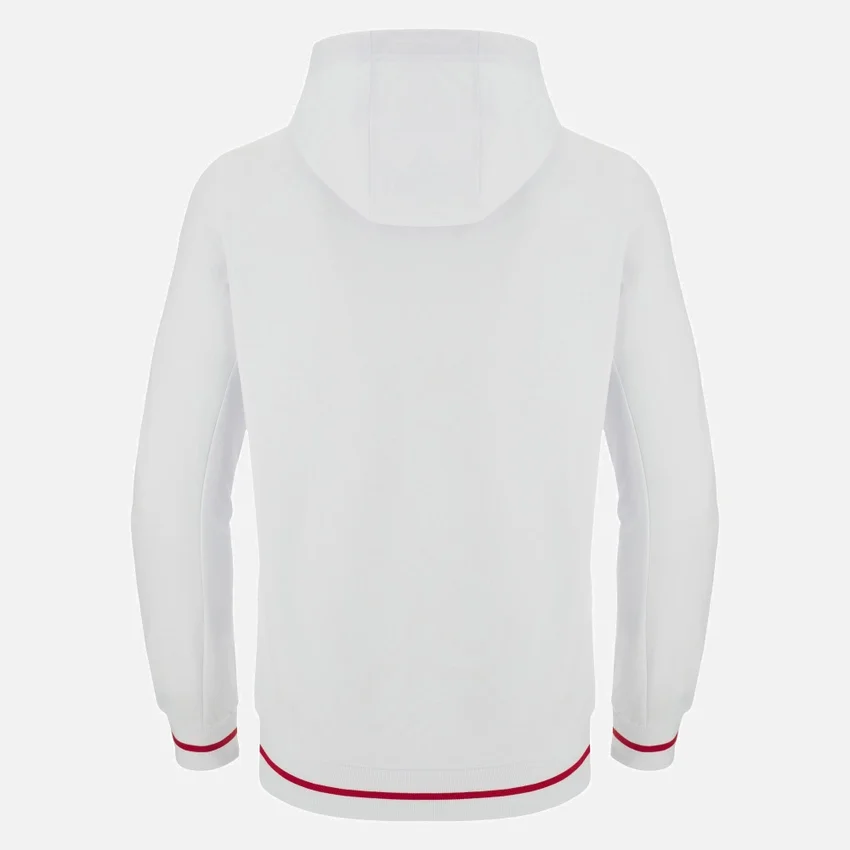 Unibo-collectie Geborstelde witte Hoodie Senior Unibo-collectie Geborstelde witte Hoodie Senior