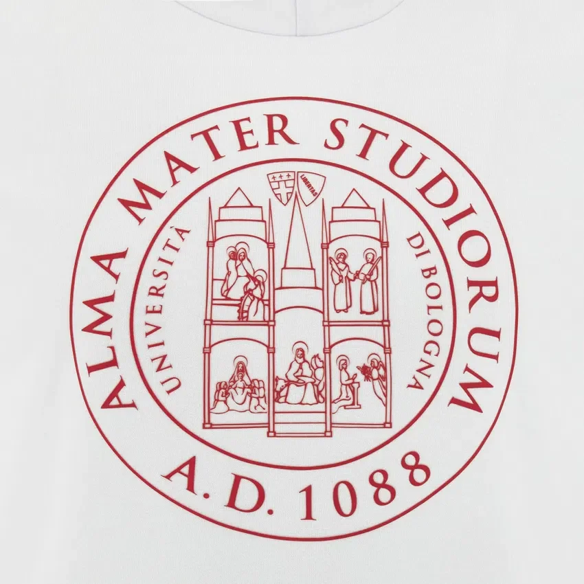 Unibo-collectie Geborstelde witte Hoodie Senior Unibo-collectie Geborstelde witte Hoodie Senior