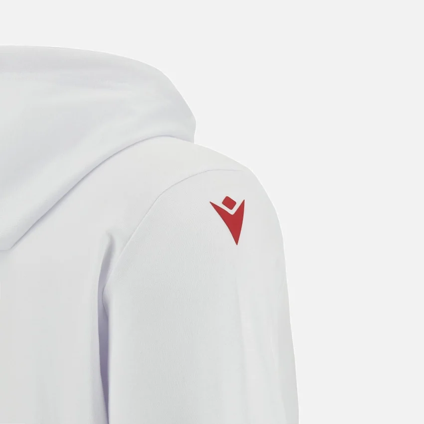 Unibo-collectie Geborstelde witte Hoodie Senior Unibo-collectie Geborstelde witte Hoodie Senior