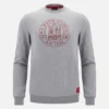 Unibo-collectie Grijs gemêleerd, ongewassen sweatshirt met ronde hals voor Senioren Unibo-collectie Grijs gemêleerd, ongewassen sweatshirt met ronde hals voor Senioren
