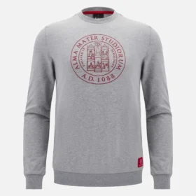 Unibo-collectie Grijs gemêleerd, ongewassen sweatshirt met ronde hals voor Senioren