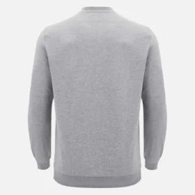 Unibo-collectie Grijs gemêleerd, ongewassen sweatshirt met ronde hals voor Senioren