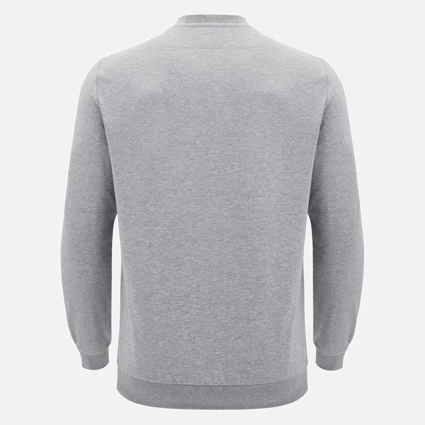 Unibo-collectie Grijs gemêleerd, ongewassen sweatshirt met ronde hals voor Senioren Unibo-collectie Grijs gemêleerd, ongewassen sweatshirt met ronde hals voor Senioren