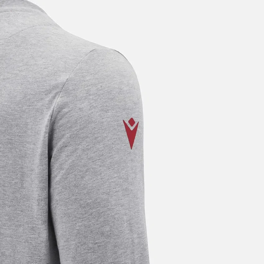 Unibo-collectie Grijs gemêleerd, ongewassen sweatshirt met ronde hals voor Senioren Unibo-collectie Grijs gemêleerd, ongewassen sweatshirt met ronde hals voor Senioren