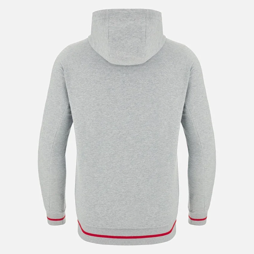 Unibo-collectie Grijze gemêleerde geborstelde Hoodies voor Senioren Unibo-collectie Grijze gemêleerde geborstelde Hoodies voor Senioren