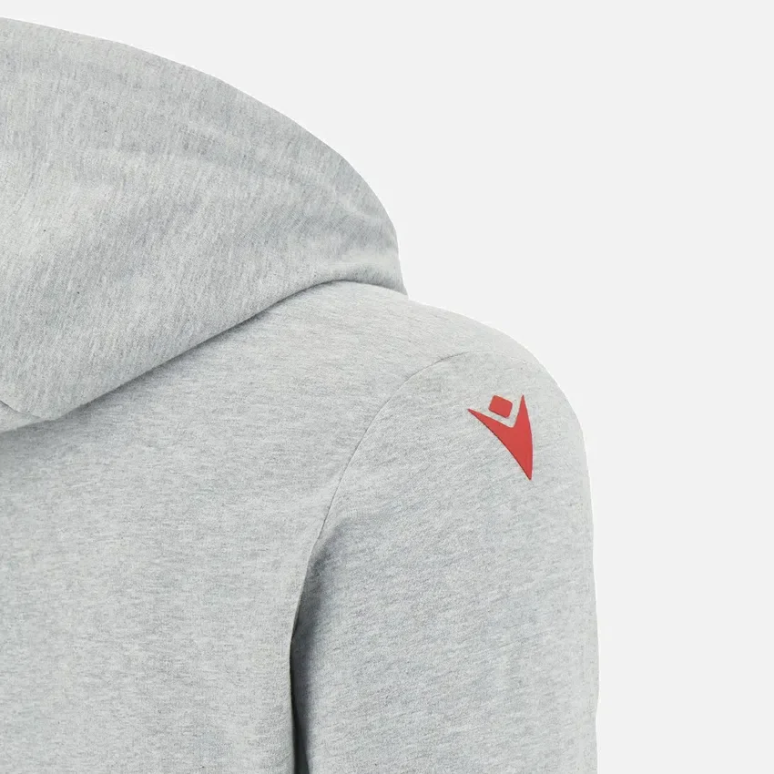 Unibo-collectie Grijze gemêleerde geborstelde Hoodies voor Senioren Unibo-collectie Grijze gemêleerde geborstelde Hoodies voor Senioren