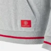 Unibo-collectie Grijze gemêleerde geborstelde Hoodies voor Senioren Unibo-collectie Grijze gemêleerde geborstelde Hoodies voor Senioren