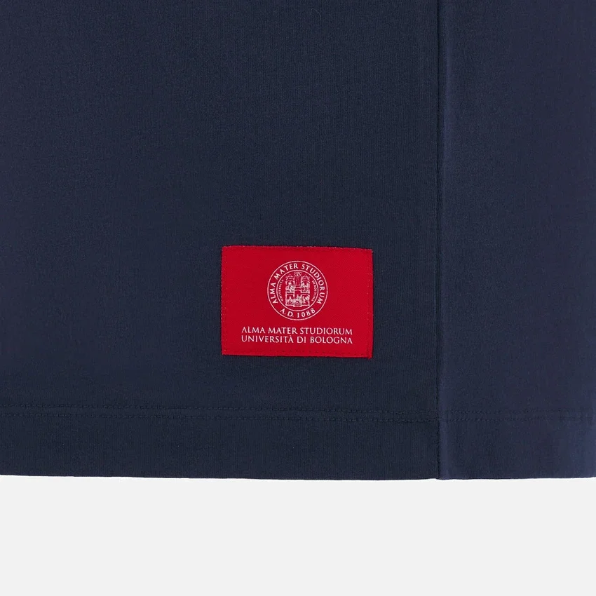 Unibo-collectie Marineblauw katoen T-shirt voor volwassenen Unibo-collectie Marineblauw katoen T-shirt voor volwassenen