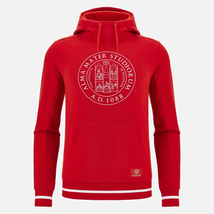 Unibo-collectie Rode geborstelde Hoodies voor Senioren Unibo-collectie Rode geborstelde Hoodies voor Senioren