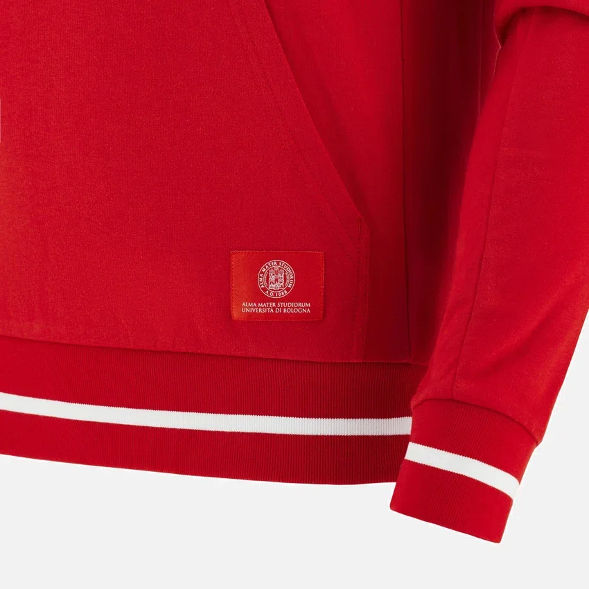 Unibo-collectie Rode geborstelde Hoodies voor Senioren Unibo-collectie Rode geborstelde Hoodies voor Senioren