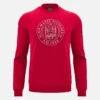 Unibo-collectie Rood ongeborsteld sweatshirt met ronde hals voor Senioren Unibo-collectie Rood ongeborsteld sweatshirt met ronde hals voor Senioren