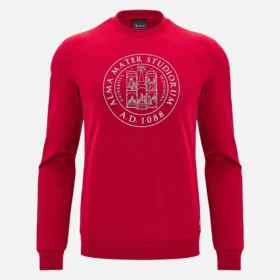 Unibo-collectie Rood ongeborsteld sweatshirt met ronde hals voor Senioren