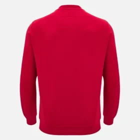 Unibo-collectie Rood ongeborsteld sweatshirt met ronde hals voor Senioren