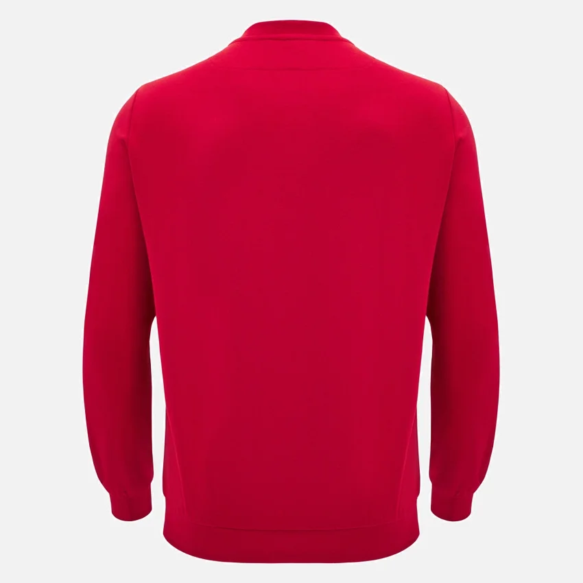 Unibo-collectie Rood ongeborsteld sweatshirt met ronde hals voor Senioren Unibo-collectie Rood ongeborsteld sweatshirt met ronde hals voor Senioren