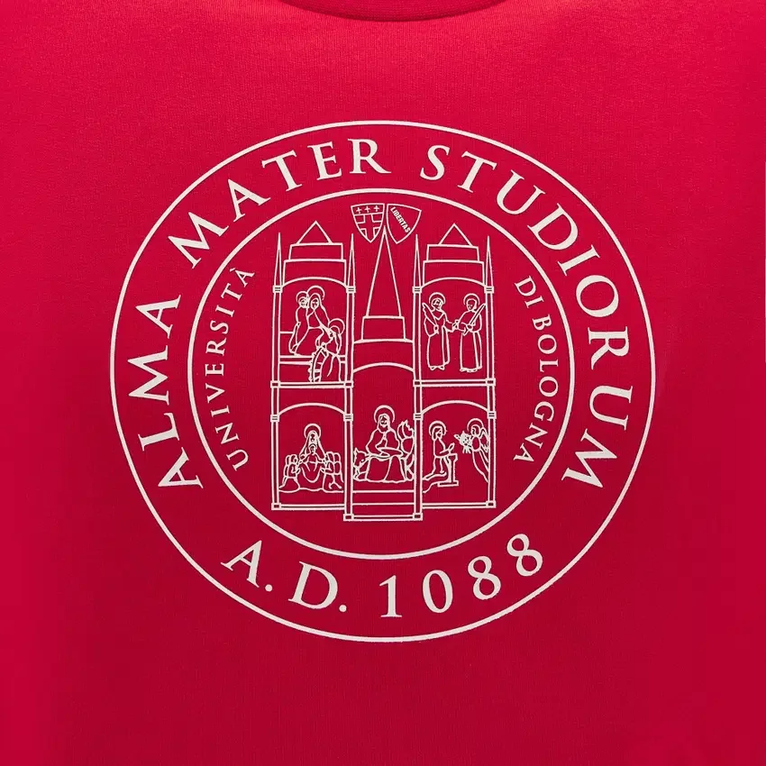 Unibo-collectie Rood ongeborsteld sweatshirt met ronde hals voor Senioren Unibo-collectie Rood ongeborsteld sweatshirt met ronde hals voor Senioren