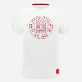 Unibo-collectie Wit katoen T-shirt voor volwassenen