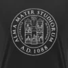 Unibo-collectie Zwart katoen T-shirt voor volwassenen Unibo-collectie Zwart katoen T-shirt voor volwassenen