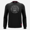 Unibo-collectie Zwart, ongewassen sweatshirt met ronde hals voor Senioren Unibo-collectie Zwart, ongewassen sweatshirt met ronde hals voor Senioren