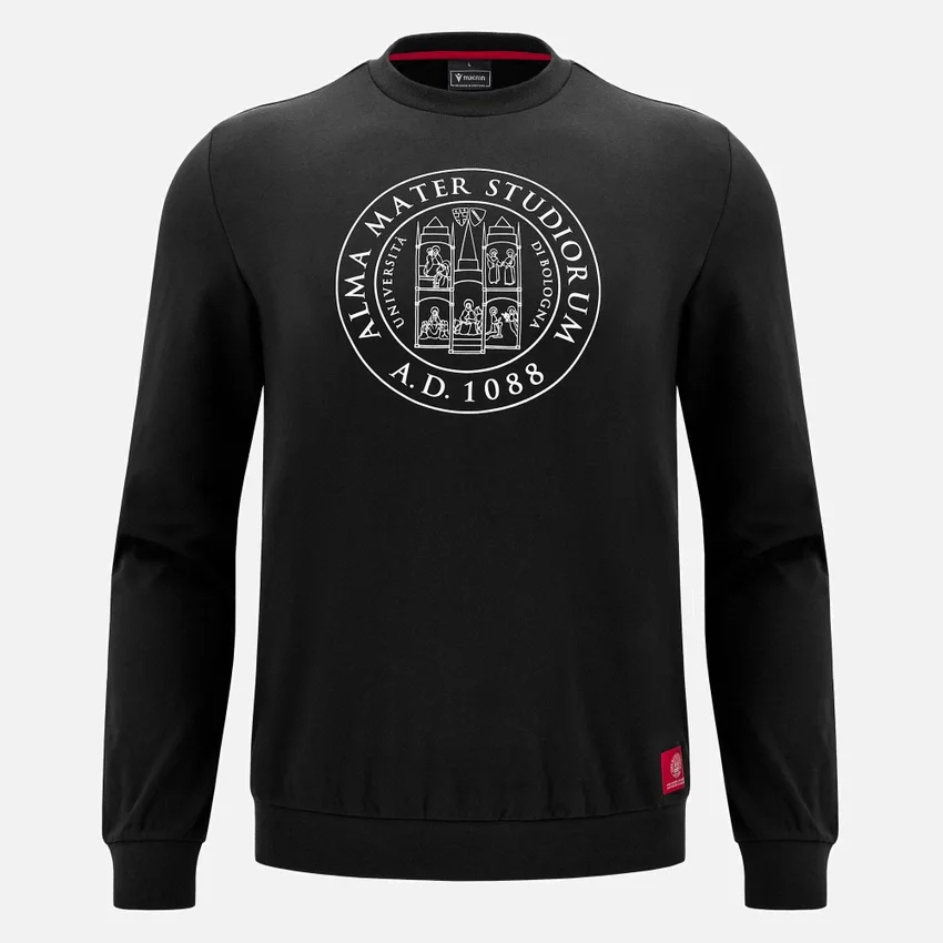Unibo-collectie Zwart, ongewassen sweatshirt met ronde hals voor Senioren Unibo-collectie Zwart, ongewassen sweatshirt met ronde hals voor Senioren