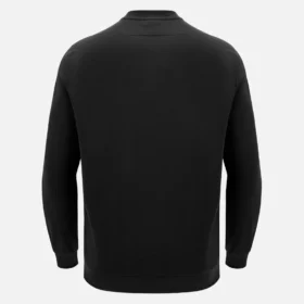 Unibo-collectie Zwart, ongewassen sweatshirt met ronde hals voor Senioren