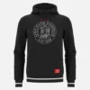 Unibo-collectie Zwarte geborstelde Hoodie Senior Unibo-collectie Zwarte geborstelde Hoodie Senior