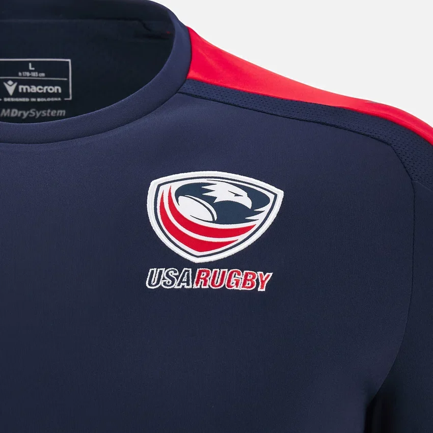 USA Rugby 2024/25 trainingsshirt voor volwassenen USA Rugby 2024/25 trainingsshirt voor volwassenen