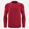 Welsh Rugby 2025/26 Dieprood T-shirt met lange armstukken Welsh Rugby 2025/26 Dieprood T-shirt met lange armstukken